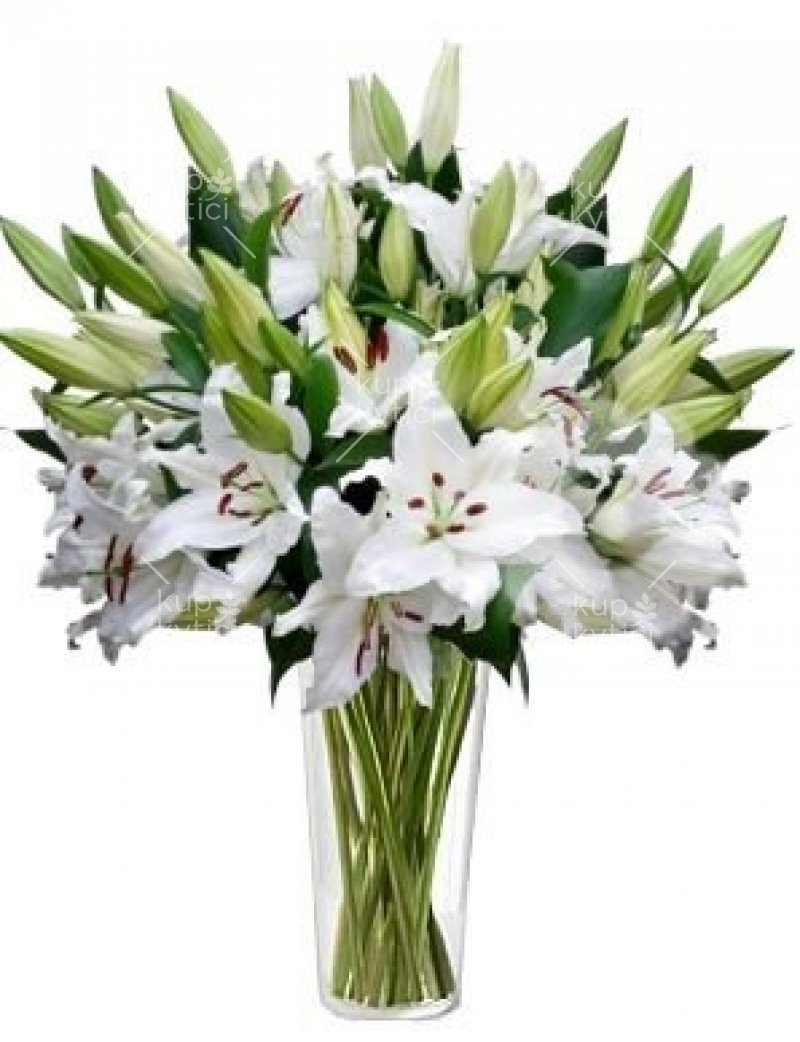 Voňavá kytice z bílých lilií Dana